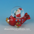 Popular resina santa nieve globo para el día de Navidad